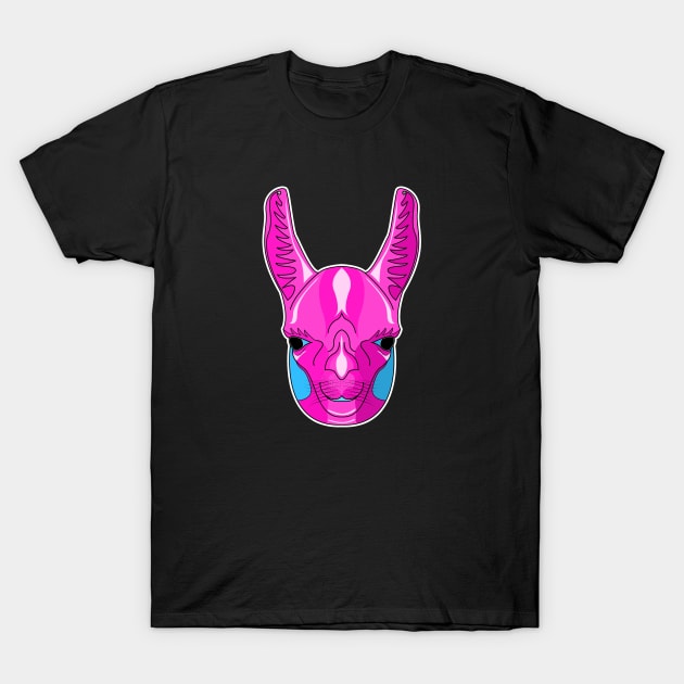 cute alpaca face T-Shirt by dwalikur